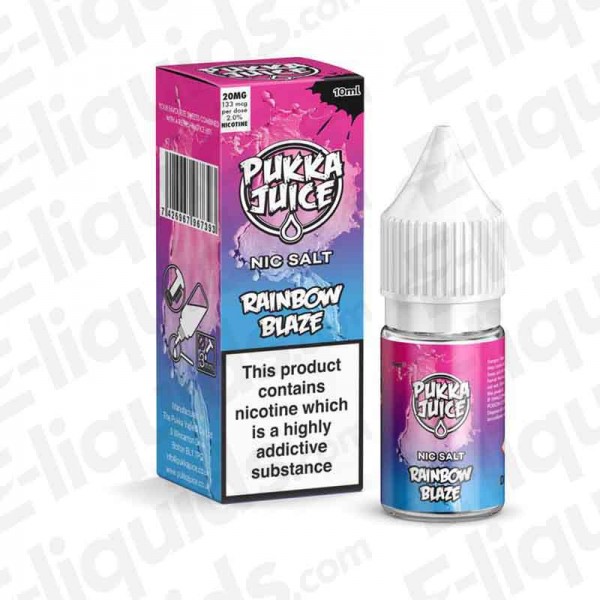 Pukka Juice Nic Salts - Rainbow Blaze - 10ml - 20mg | Vapour juice