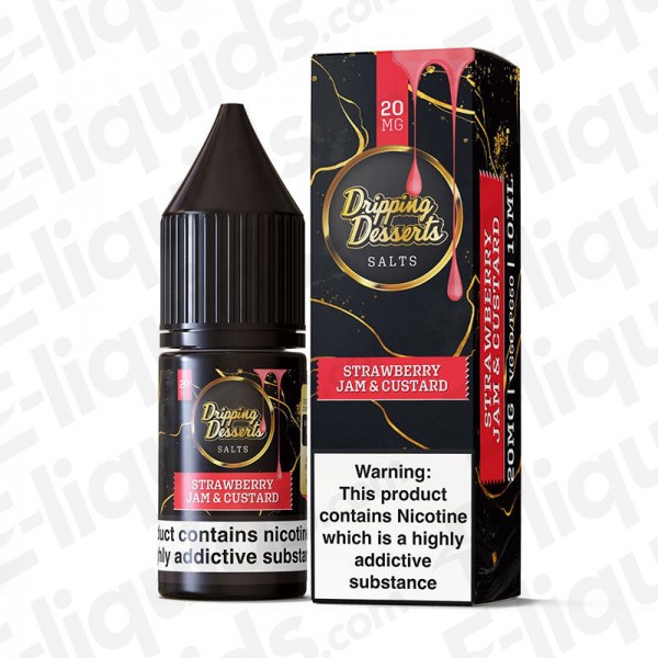 Strawberry Jam & Custard Nic Salt E-liquid by Dripping Desserts