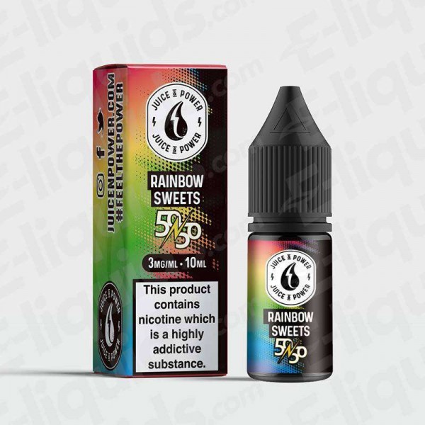 Rainbow Sweets 50/50 E-liquid by Juice N Power