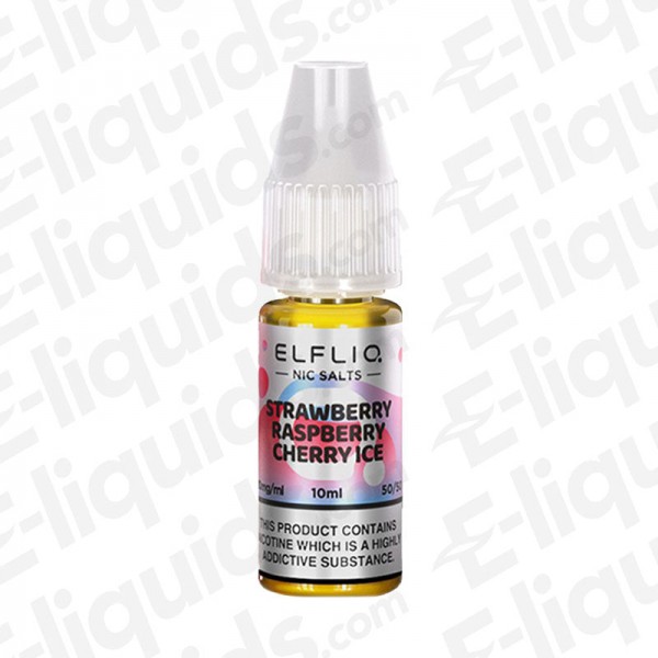 Strawberry Raspberry Cherry Nic Salt E-liquid by ELFLIQ