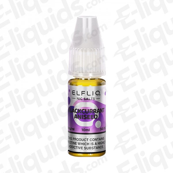 Blackcurrant Aniseed Nic Salt E-liquid by ELFLIQ