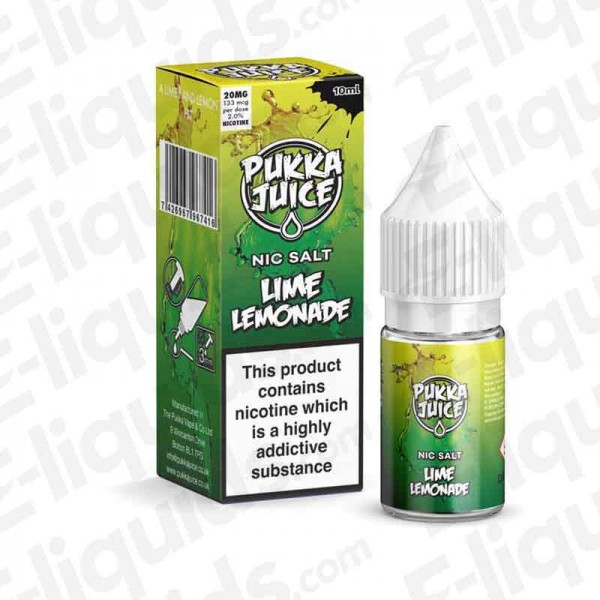 Pukka Juice Nic Salts - Lime Lemonade - 10ml - 20mg | E-liquid