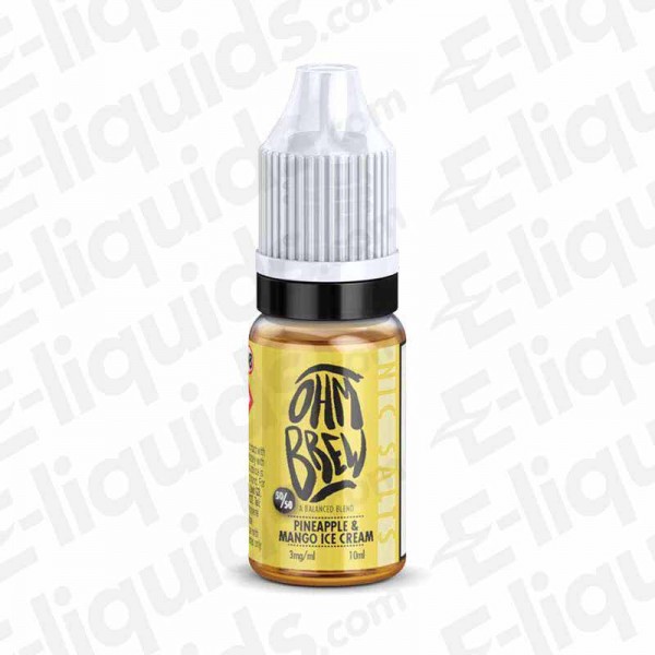 Ohm Brew Nic Salt - Pineapple Mango Ice Cream - 10ml 50:50 | Eliquid