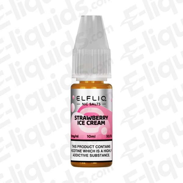 Strawberry Snoow Nic Salt E-liquid by ELFLIQ