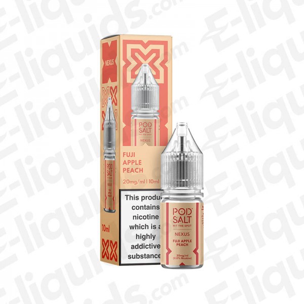 Fuji Apple Peach Nic Salt E-liquid by Pod Salt Nexus