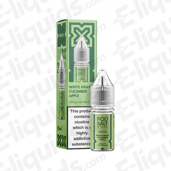 White Grape Cucumber Apple Nic Salt E-liquid by Pod Salt Nexus