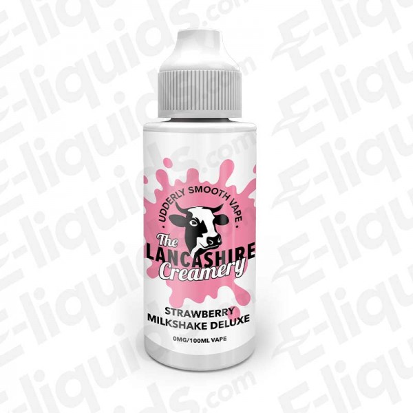 Strawberry Milkshake Deluxe 100ml Shortfill E-liquid by The Lancashire