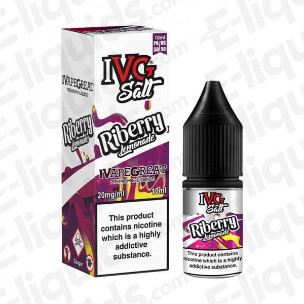 IVG Nic Salt - Riberry Lemonade - 10mg - 10ml - 50:50 | Vape liquid