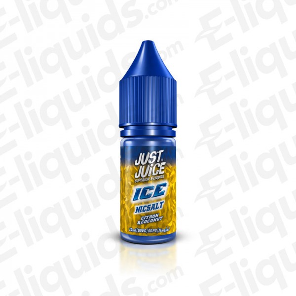 Citron and Coconut Ice Nic Salt E-liquid by Just Juice