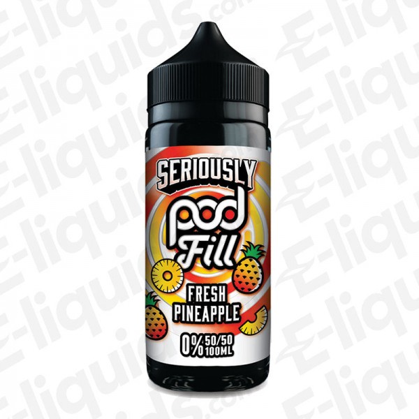 Fresh Pineapple Seriously Podfill Shortfill E-liquid by Doozy Vape Co