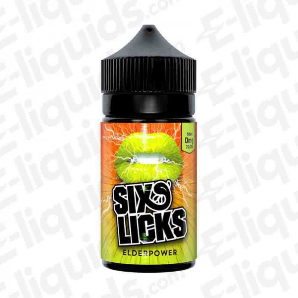 Six Licks - Elderpower Ltd Edition - Shortfill - 0mg | Eliquid