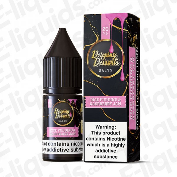 Rice Pudding & Raspberry Jam Nic Salt E-liquid by Dripping Desserts