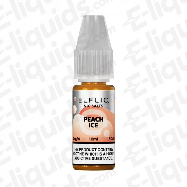 Peach Ice Nic Salt E-liquid by ELFLIQ