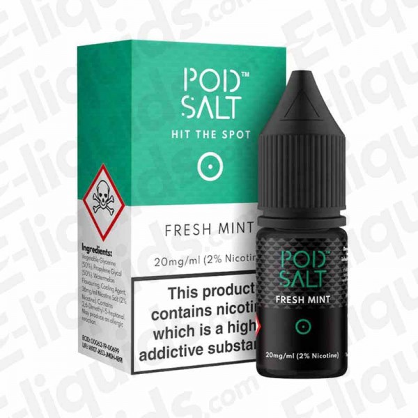 Fresh Mint Nic Salt E-liquid by Pod Salt