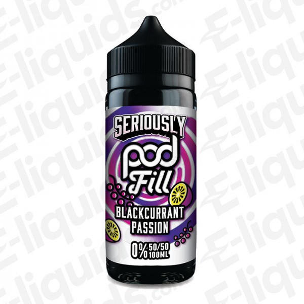 Blackcurrant Passion Seriously Podfill Shortfill E-liquid by Doozy Vap