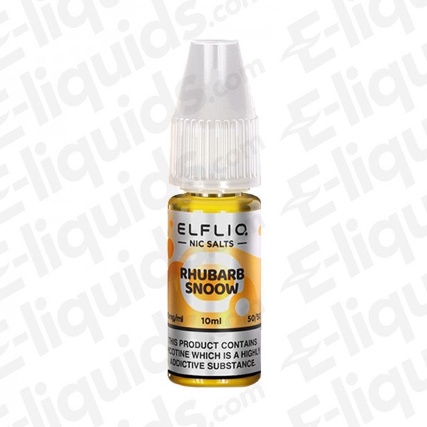 Rhubarb Snoow Nic Salt E-liquid by ELFLIQ