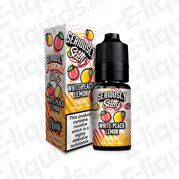 White Peach Lemon Seriously Fusionz Nic Salt E-liquid by Doozy Vape Co