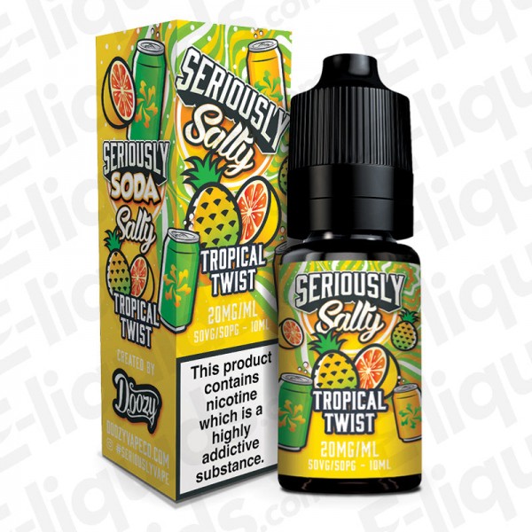 Tropical Twist Seriously Soda Nic Salt by Doozy Vape Co