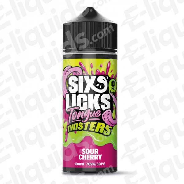 Sour Cherry Shortfill E-liquid by Six Licks Tongue Twisters