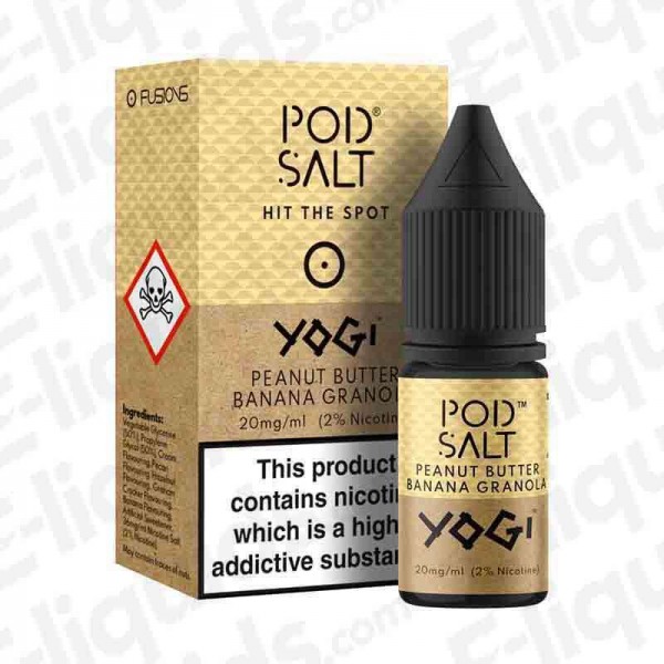 Yogi Peanut Butter Banana Granola Fusion Nic Salt E-liquid by Pod Salt