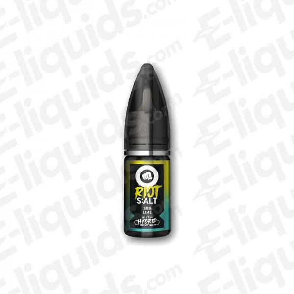 Sub-Lime Hybrid Salt E-liquid by Riot Squad