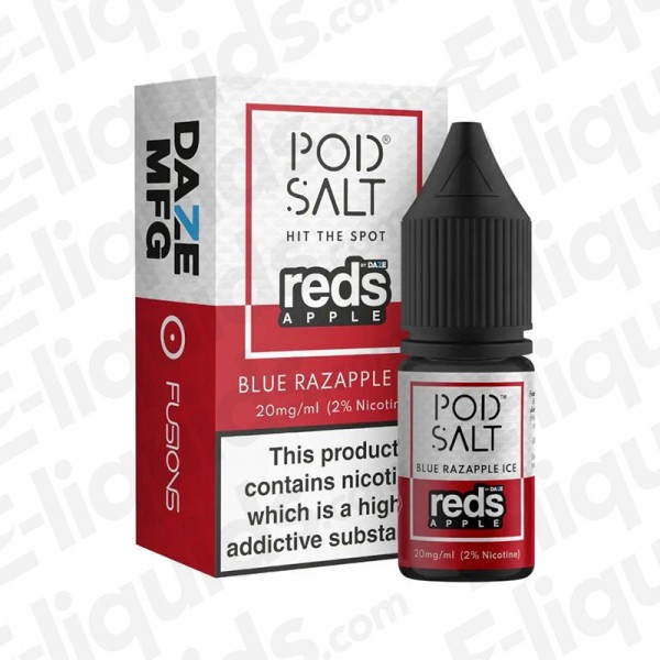 Blue Razapple Ice Fusion Nic Salt E-liquid by Pod Salt