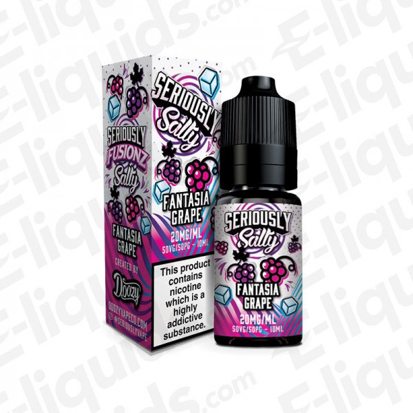 Fantasia Grape Seriously Fusionz Nic Salt E-liquid by Doozy Vape Co