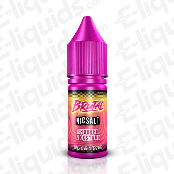 Rhubarb and Custard Nic Salt E-liquid by Brutal