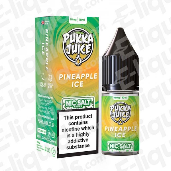 Pineapple Ice Nic Salt E-liquid by Pukka Juice