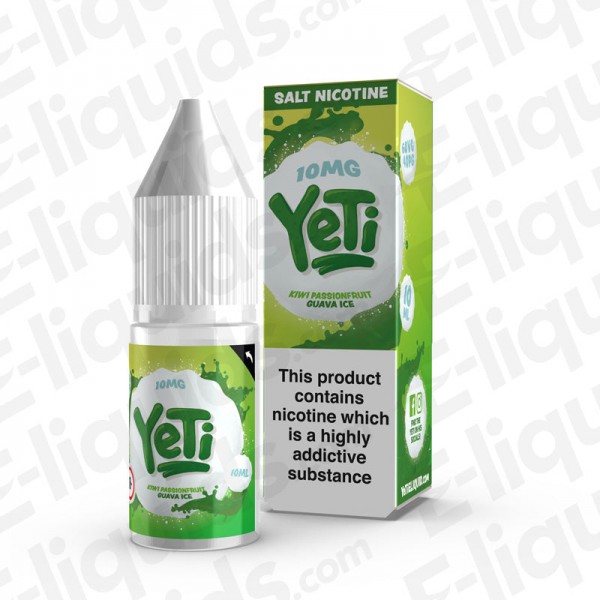 Kiwi Passionfruit Guava Ice Nic Salt E-liquid by Yeti