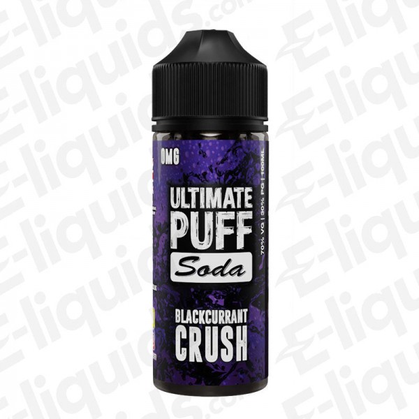 Blackcurrant Crush Shortfill E-liquid by Ultimate Puff Soda