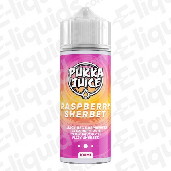 Raspberry Sherbet Shortfill E-liquid by Pukka Juice