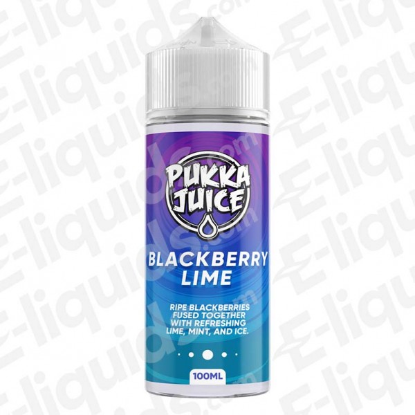 Blackberry Lime Shortfill E-liquid by Pukka Juice