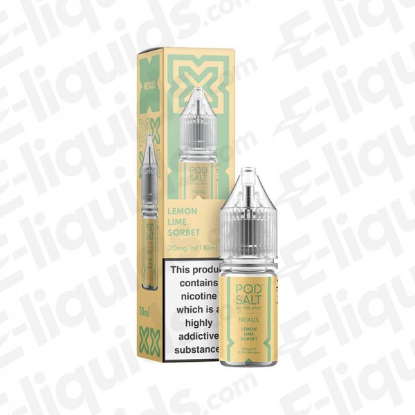 Lemon Lime Sorbet Nic Salt E-liquid by Pod Salt Nexus