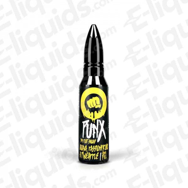 Guava, Passionfruit & Pineapple Punx Shortfill E-liquid by Riot Squad