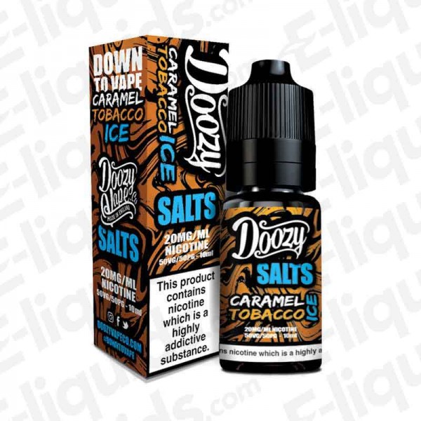 Caramel Tobacco Ice Nic Salt E-liquid by Doozy Vape Co