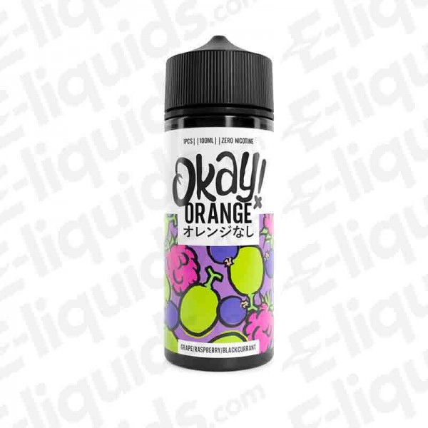 Grape Raspberry Blackcurrant Shortfill Eliquid by Okay Orange