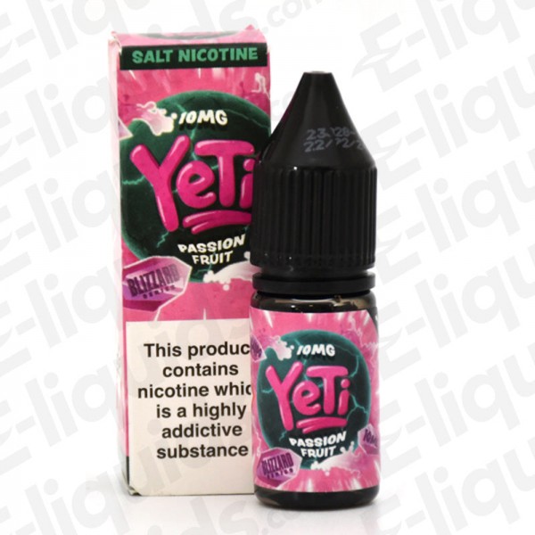 Passionfruit Blizzard Nic Salt E-liquid by Yeti