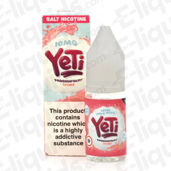 Passionfruit Lychee Nic Salt E-liquid by Yeti