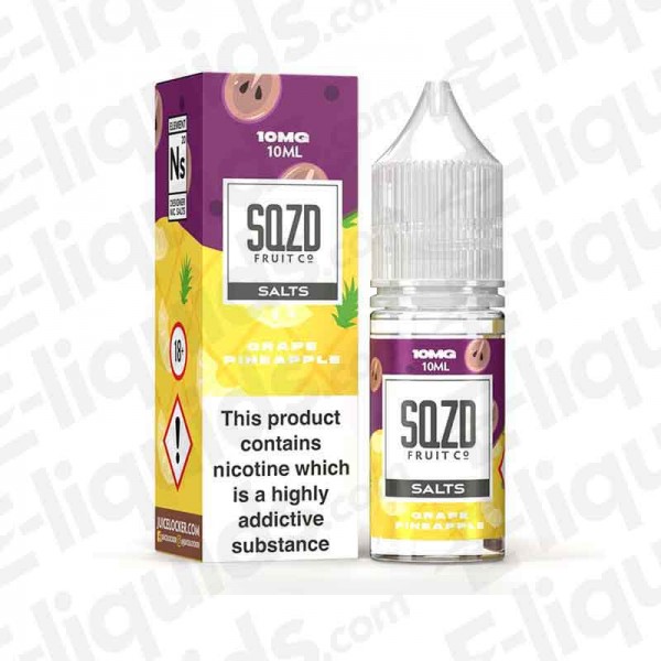 SQZD Nic Salt - Grape Pineapple - 10ml - 10mg | Vape juice | Eliquid