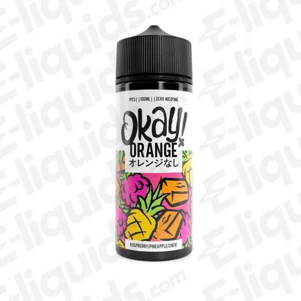 Raspberry & Pineapple Chew Shortfill Eliquid by Okay Orange