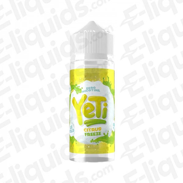 Citrus Freeze Shortfill E-liquid by Yeti