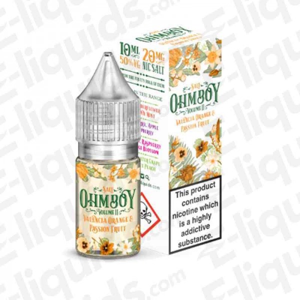 Valencia Orange & Passionfruit - Ohm Boy - 10ml - Nic Salt - 20mg