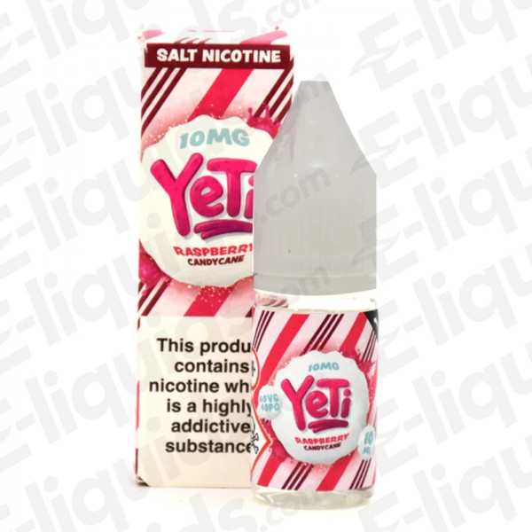 Raspberry Candy Cane Nic Salt E-liquid by Yeti