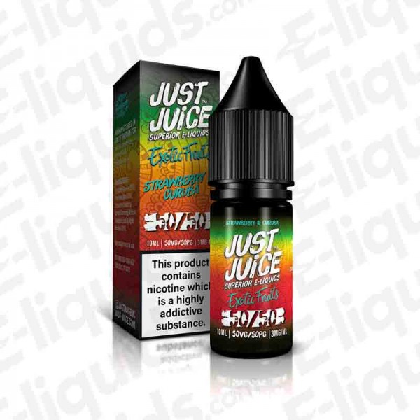 Strawberry & Curuba 50/50 E-liquid by Just Juice