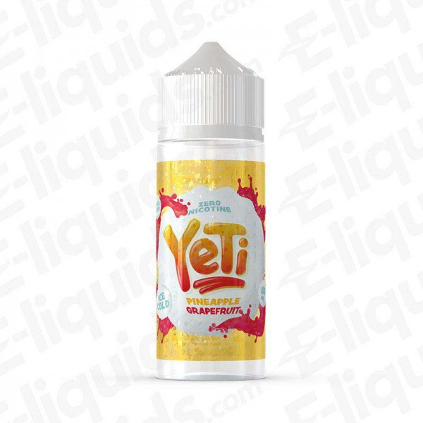 Pineapple Grapefruit Shortfill E-liquid Ice Cold by Yeti