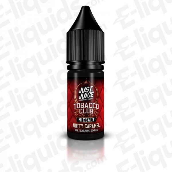 Nutty Caramel Tobacco Nic Salt E-liquid by Just Juice Tobacco Club