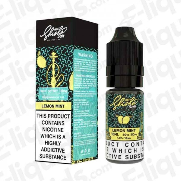 Nasty Salts - Lemon Mint - 10ml - 50:50 - 10mg | E-liquid | Eliquids