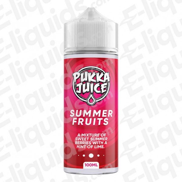 Summer Fruits Shortfill E-liquid by Pukka Juice