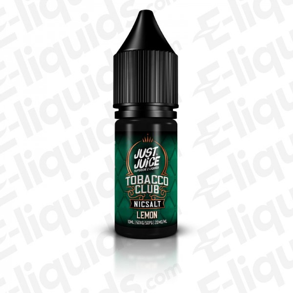 Lemon Tobacco Nic Salt E-liquid by Just Juice Tobacco Club